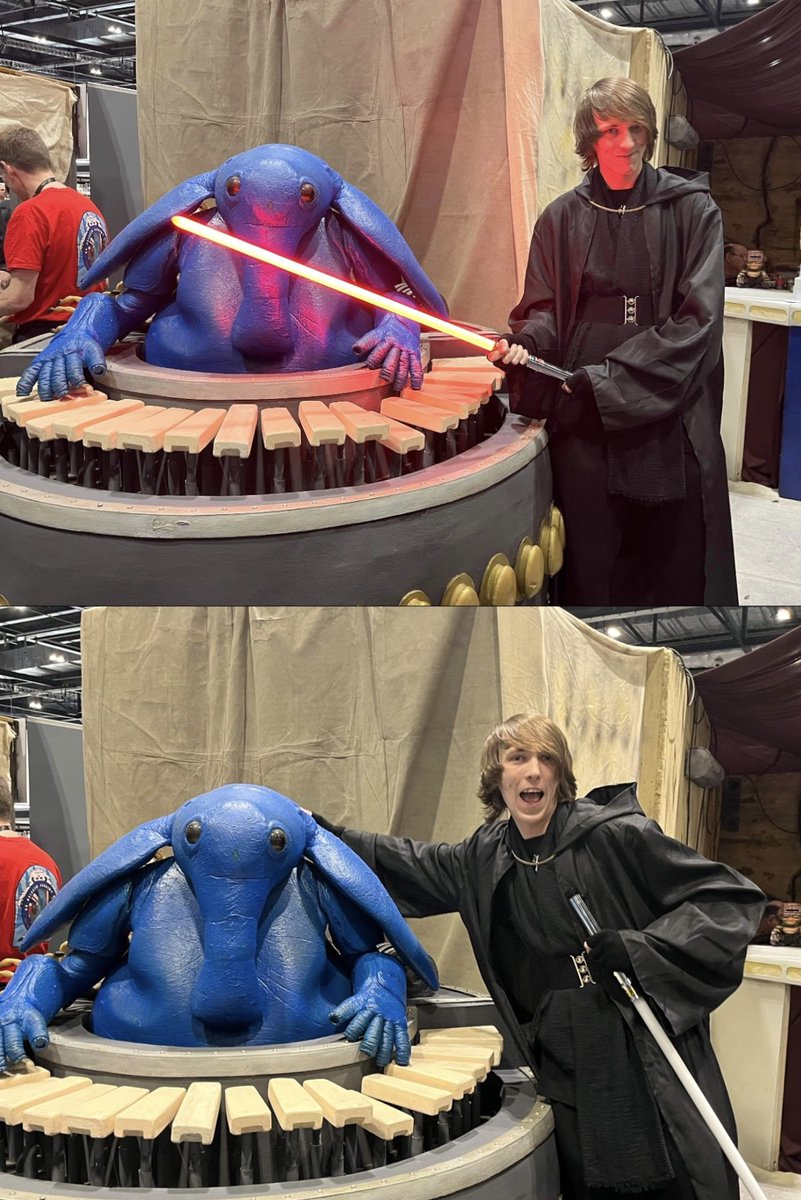 joshual2159's tweet photo. Had a blast at @starwars celebration 2023. Shoutout to @Atopgun007 @BlindWaveCrew, absolute legends. I swear in the last pic I tried to look mad and/or moody but it was impossible, too much fun! Until next time #MTFBWY ❤️✨

#SWCE2023 #YesSWCE2023 #SWCE #StarWarsCelebration2023 https://t.co/SQ65sjY2T4