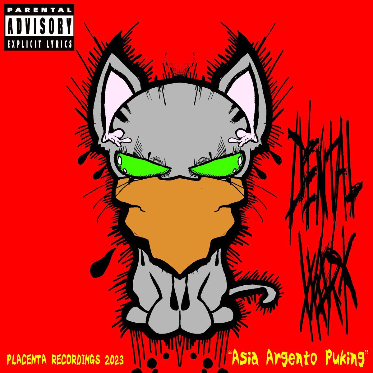 dentalworknoise's tweet photo. Go blaze the new @dentalworknoise joint “Asia Argento Puking” on @YouTube now. https://t.co/0X5i0GIMPI 😼 Cover art by @yungmalta 🎨 #HarshNoise #BrokenBeats #Breakcore #PostIndustrial #PostVapor #PostMusic #Horror #Noise #NoiseMusic #DentalWork #PlacentaRecordings #yungmalta 🎧 https://t.co/RRBXbfJRaZ