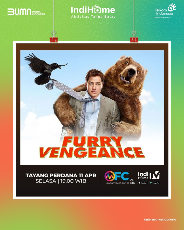 indihomejkt's tweet photo. Saksikan Furry Vengeance di Channel My Family pada layanan IndiHome TV. Nikmati akses streaming melalui aplikasi IndiHome TV & https://t.co/3yivXETIvP login dengan akun myIndiHome✨
#FurryVengeance
#AktivitasTanpaBatas
#IndiHomeTV
#SobatIndihome #AdaAddOnMakinOn https://t.co/wXDWhK4cVZ