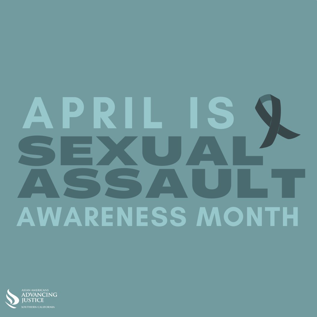 ajsocal_'s tweet photo. April is SA Awareness Month.
Our Survivor and Family Empowerment unit (SAFE) provides legal services that assist survivors of sexual violence. Call our helplines or visit https://t.co/BSPqOQrtar for more info ๐ป๐
#ajsocal #aapi #asianamerican #sexualassaultawarenessmonth https://t.co/PKXNvC7mPB