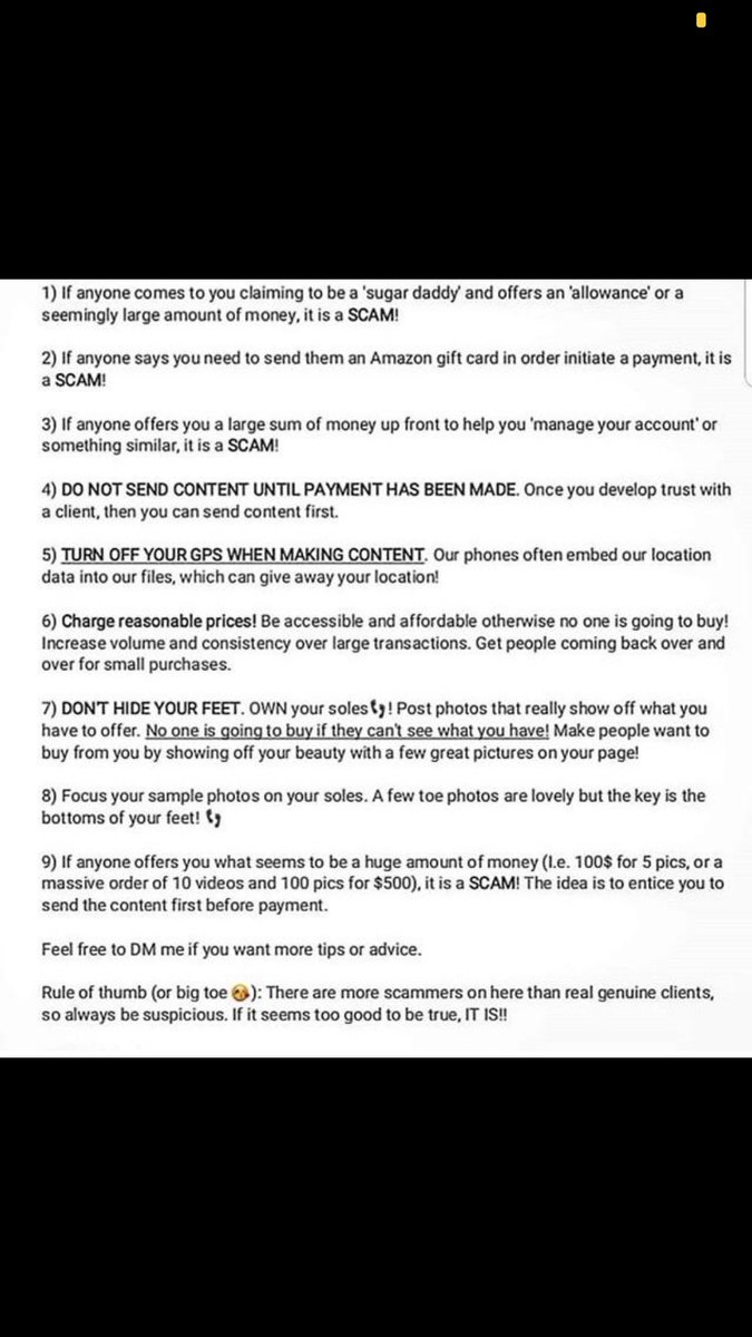 This is literally the foot model/content creator bible
Follow it