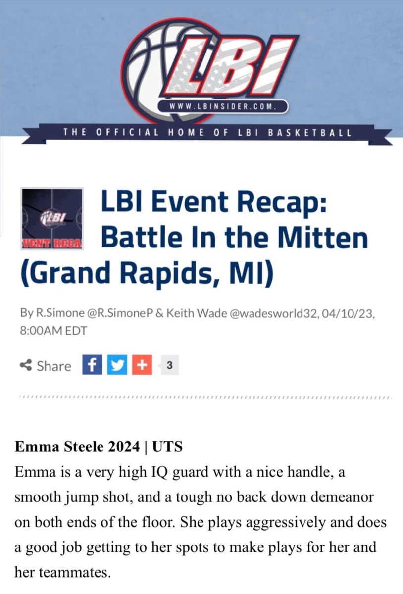 Thank you for the recognition! 💛🖤<a href="/LBInsider/">Jason Wilkins (Wilkins Report)</a> <a href="/LBIPremierBB/">LBI Premier Prospects</a> <a href="/wadesworld32/">Coach Keith Wade</a> <a href="/UTSEliteSports/">⚫️ UTS Elite Basketball 🟡</a>