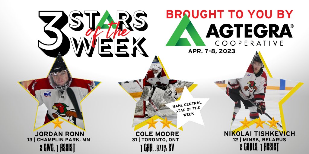 Congratulations to our 3 AgtegraAgtegra Stars of the Week!
⭐️ Jordan Ronn
⭐️⭐️ Cole Moore
⭐️⭐️⭐️ Nikolai Tishkevich
Link your farm to the future with Agtegra Cooperative!
#LetsGoWings