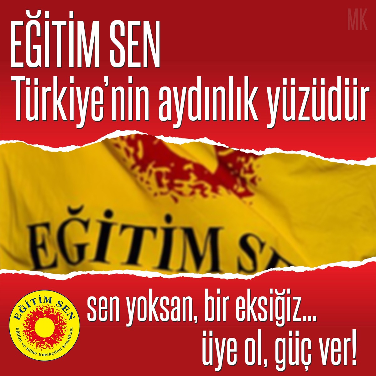 siirt_egitimsen's tweet photo. Öğrencilerimizin ve çocuklarımızın geleceği için tüm eğitim ve bilim emekçilerini Eğitim Sen���de örgütlenmeye çağırıyoruz!
Yaşasın Eğitim Sen!
Yaşasın Örgütlü Mücadelemiz! https://t.co/3xquzuxS9t