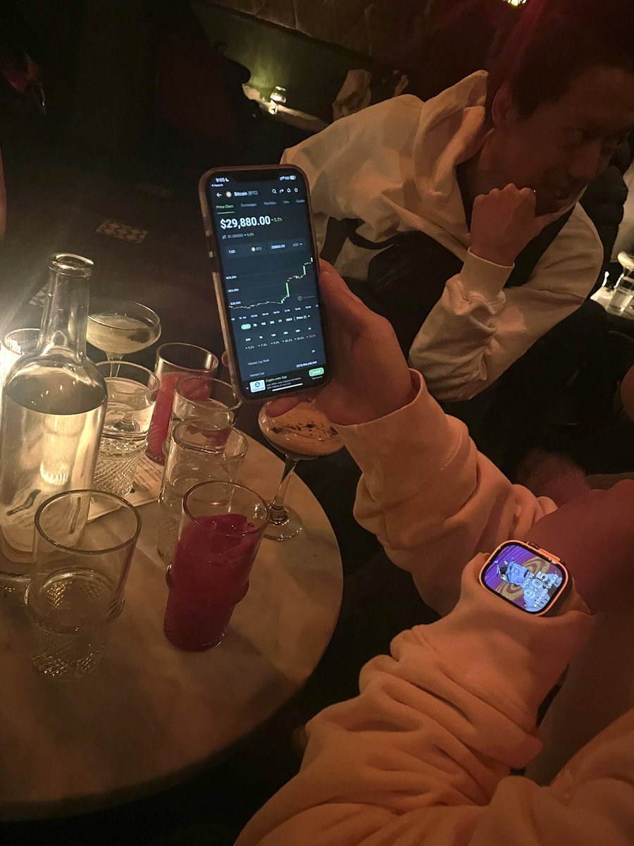 Noob crypto trader checking prices at the bar who is he ? <a href="/pokeepandaa/">Pokeee.eth</a>