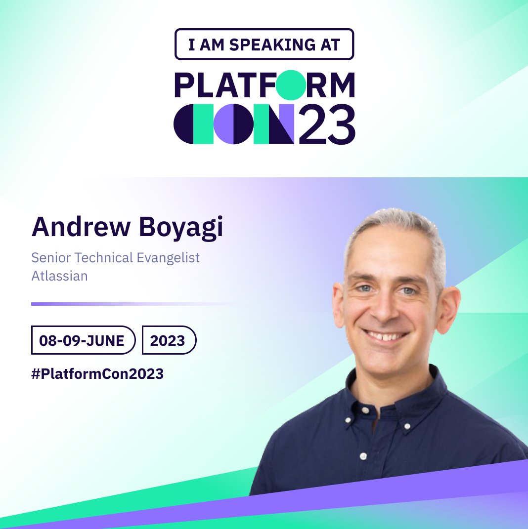 I will be speaking at #PlatformCon2023!

Join me online on the 8-9th of June at PlatformCon 2023 where I'll be speaking to the #platformengineering community about how to turn every software team into a tiger team 🐯

Register now 👇

platformcon.com/register?utm_s…