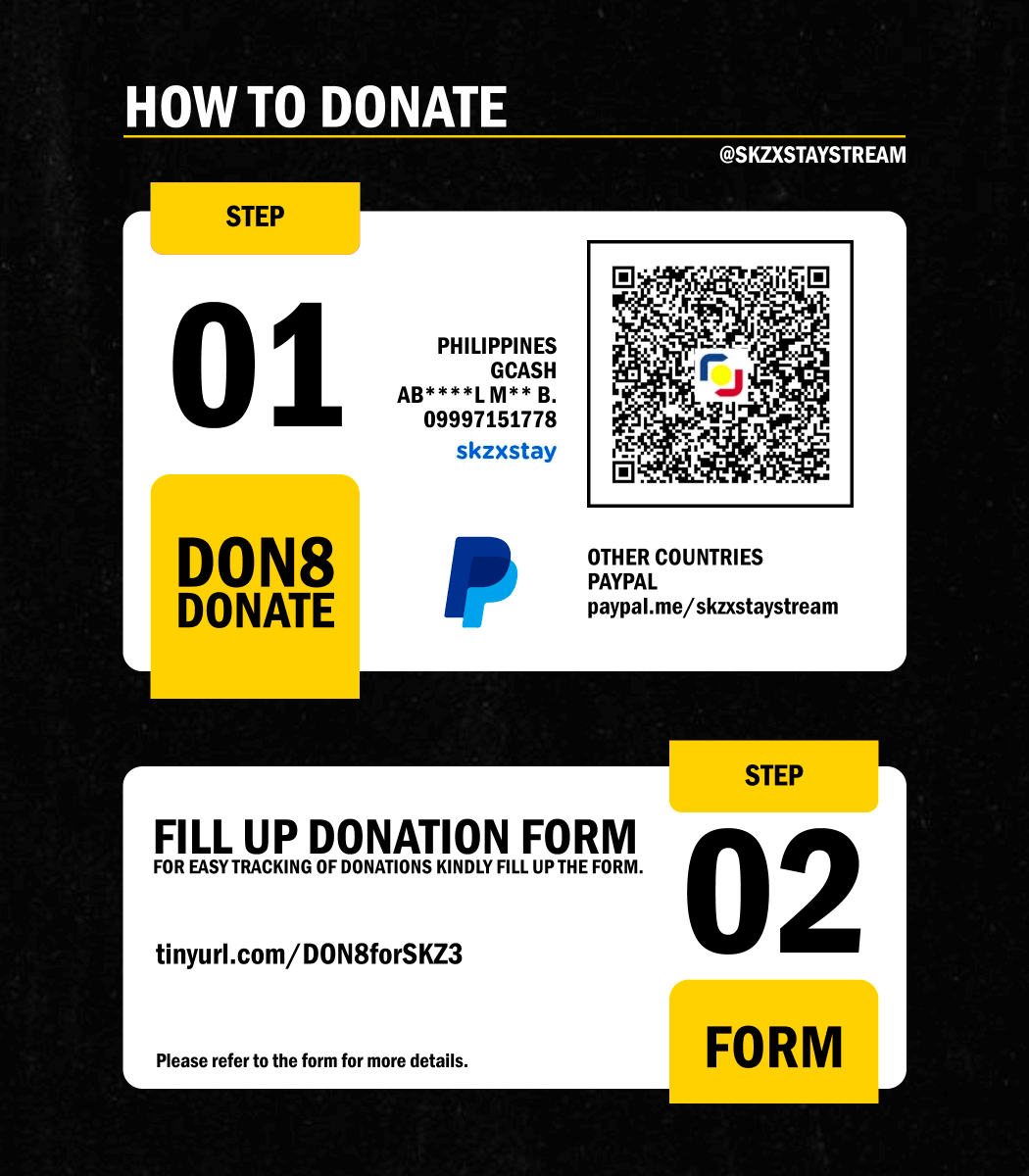 skzxstaystream's tweet photo. [ #DON8forSKZ ]

Hi STAYs! We are once again opening an early donation drive to prepare for the upcoming comeback of SKZ.  

Proceeds will be allocated on buying of streaming passes for our Genie Streaming Project!    

🔗 Form: https://t.co/WjYvXU1Dbi https://t.co/bABfSLwz3H