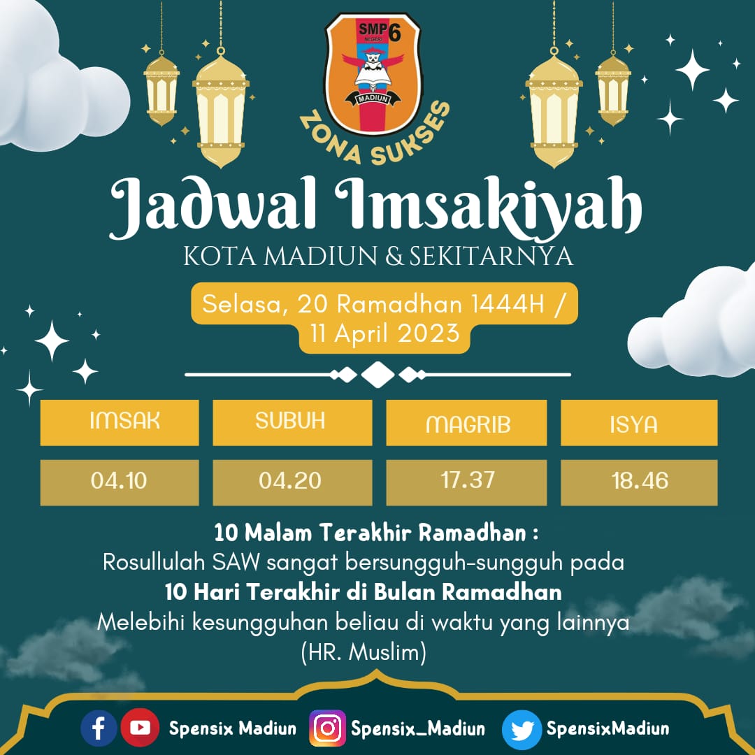 SpenSixMadiun's tweet image. #ramadhanvibes
#ramadhanasyik
#spensixzonasukses