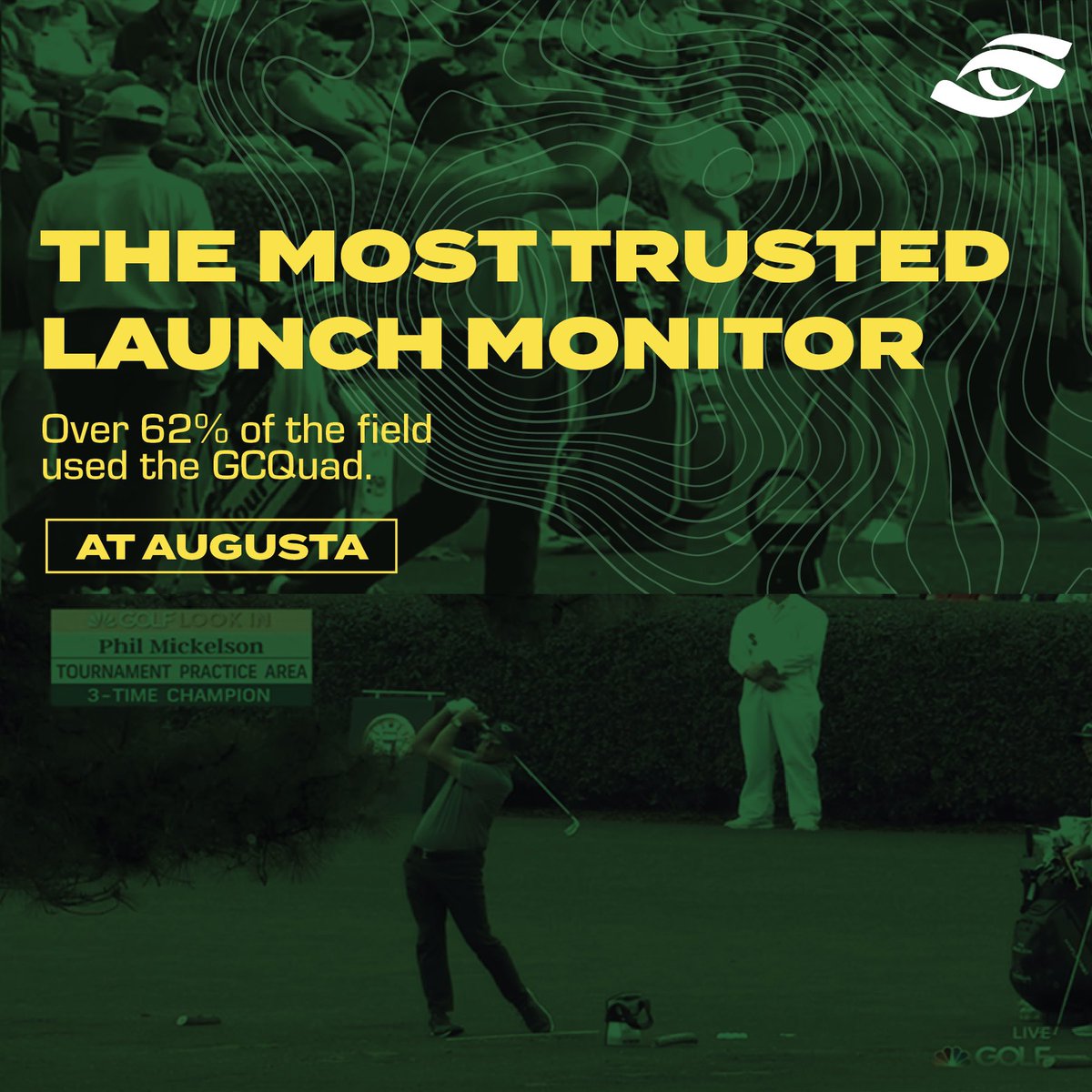 THE most trusted and used launch monitor technology at Augusta! 😎 With over 62% of the field utilizing the award winning GCQuad.
🌺⛳️🌸💪

#GCQuad
#Augusta
#TheMasters
#TrustedByTheBest