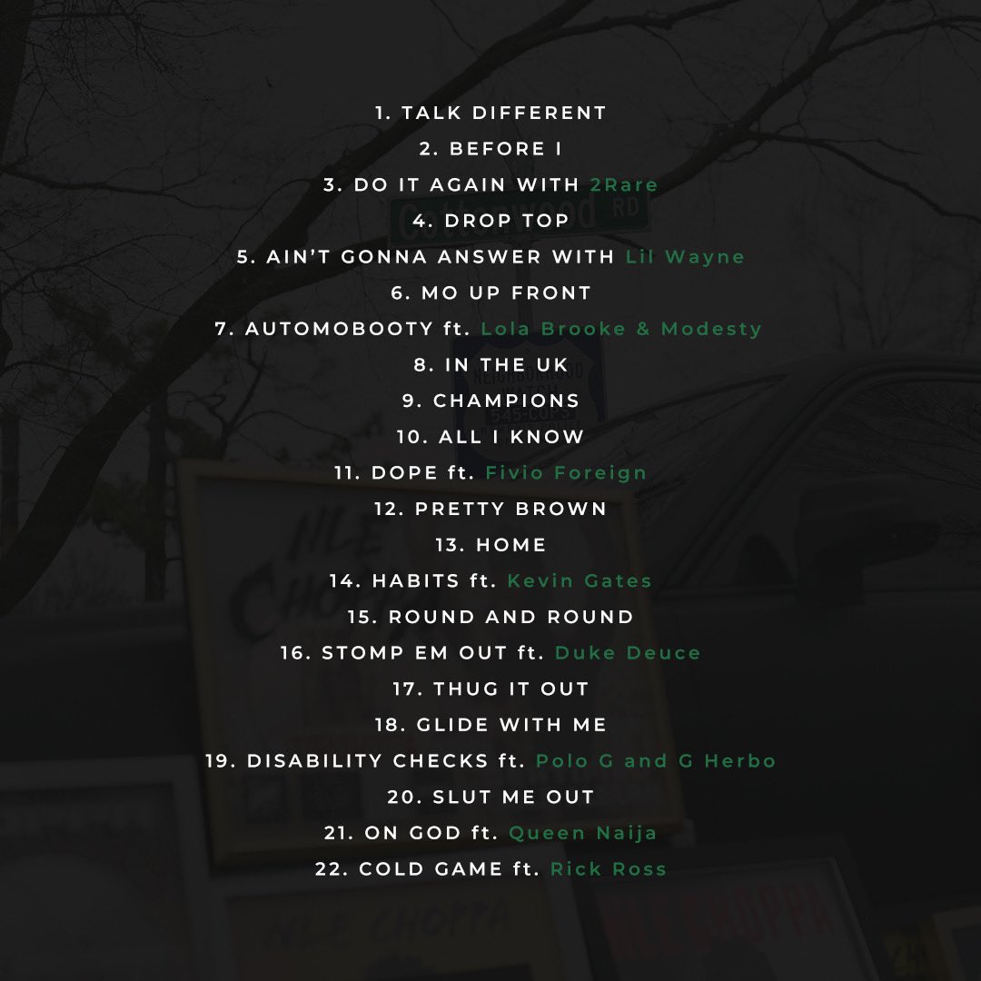 Cottonwood 2 Tracklist 📜 

Out This Friday 😮‍💨