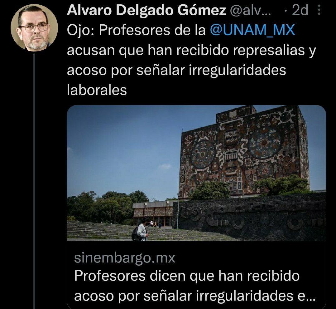 HctorDetectivMx's tweet photo. La Ibero con #YoSoy132 inició el apoyo a AMLO,luego el ITAM en 2018 y como siempre la UNAM, IPN, UAM...públicas y privadas
#UniversitariosConAMLO

Pero aviadores y demas cuadros del PRIAN han secuestrado universidades

Los universitarios deben dar el golpe
https://t.co/U4SJccpUxh https://t.co/N3FBTUnJuB