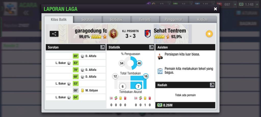 Round 2 @Liga3TEI
Vs @sehat_tentremfc

#ltei 
#TopEleven
#Balobar