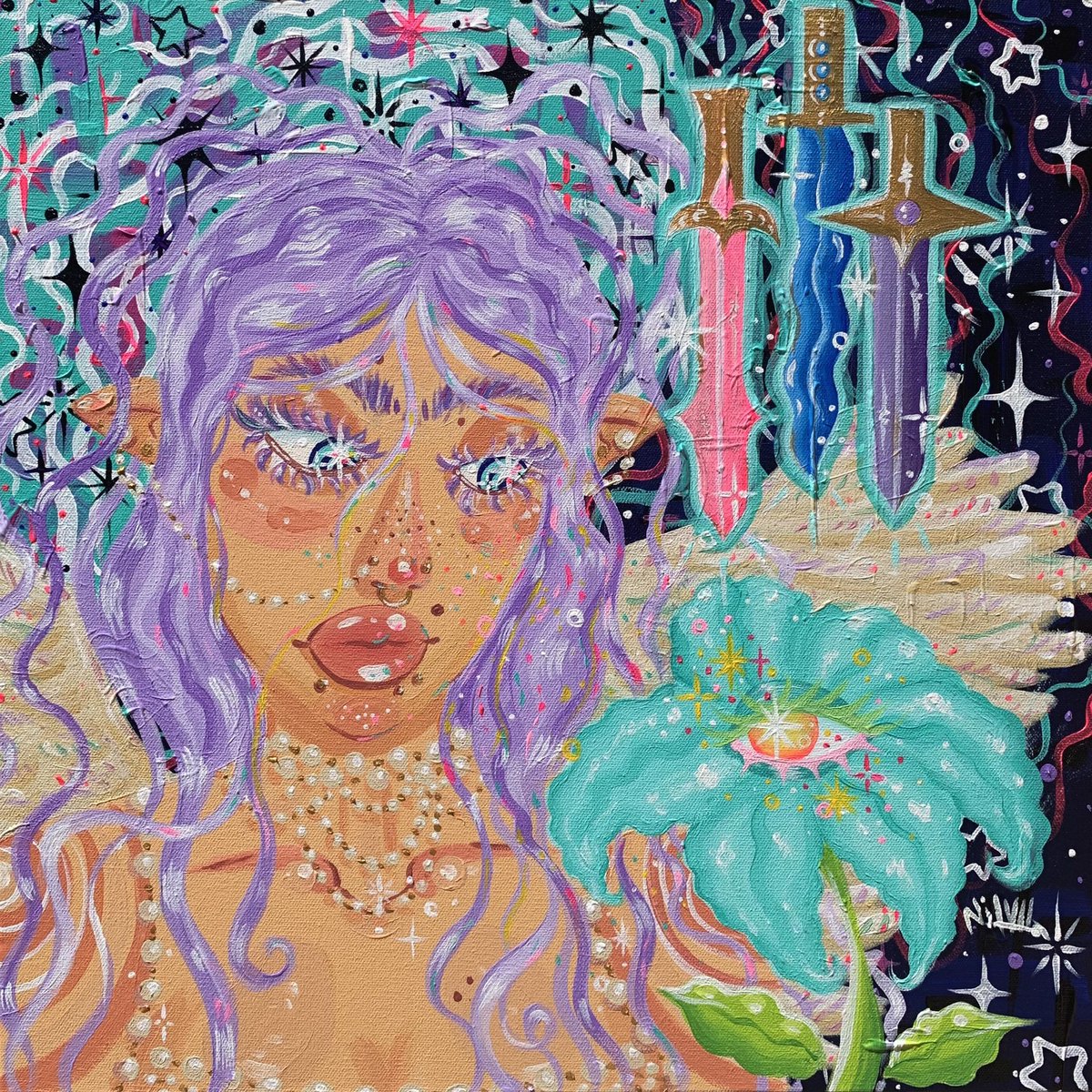 artpixiexo's tweet image. Post 2 of ur favorite artworks &amp;lt;3 
(Anyone can join) 

Some of my favorite acrylic paintings I’ve ever done.