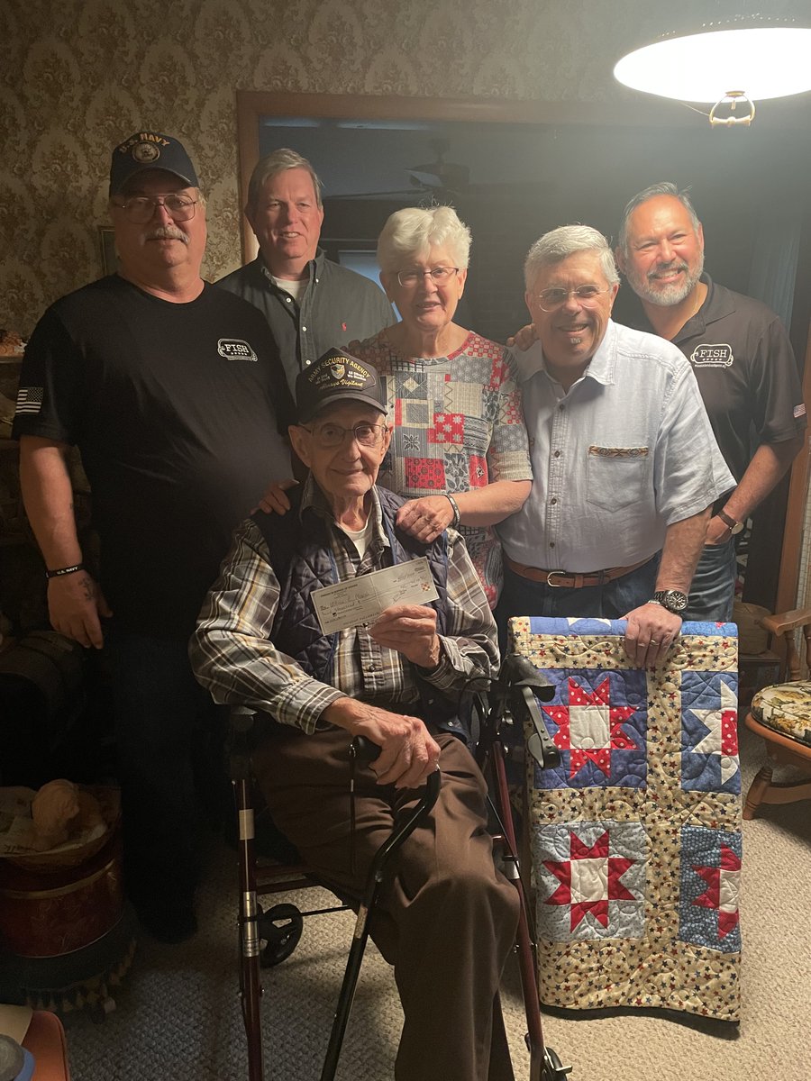 Local charity dedicated to service members delivers $2000 check to 93-year-old Korean War veteran whose SUV was stolen by a bogus Facebook Marketplace buyer (per <a href="/IndepMoPolice/">Independence, MO Police Department</a>).  Fundraising efforts for the Army vet have reached almost $9K. We have a <a href="/fox4kc/">FOX4 News Kansas City</a> follow-up at 9.