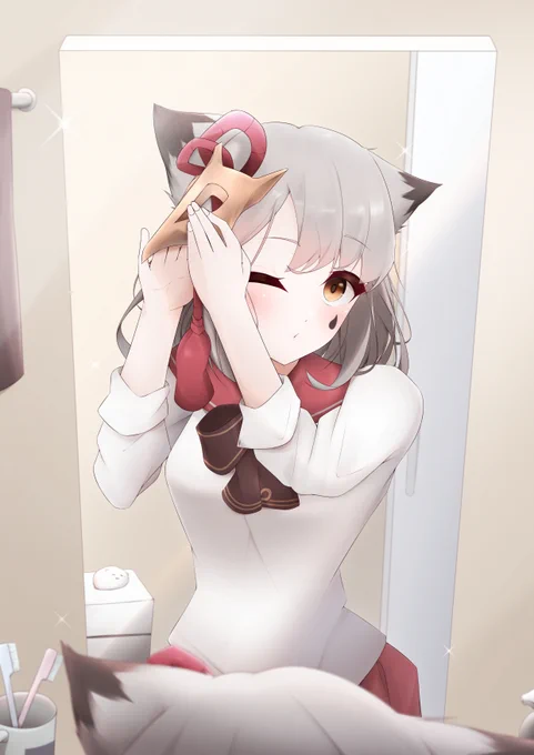 朝の身支度涼月ちゃ...#アズールレーン #涼月 
