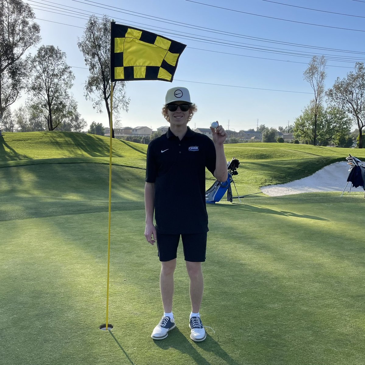 AlhsGolf's tweet photo. A huge congratulations to Senior Cooper Semler who got his first HOLE IN ONE today during practice on hole #9 at Goose Creek! https://t.co/r8Ajx3Qpgi