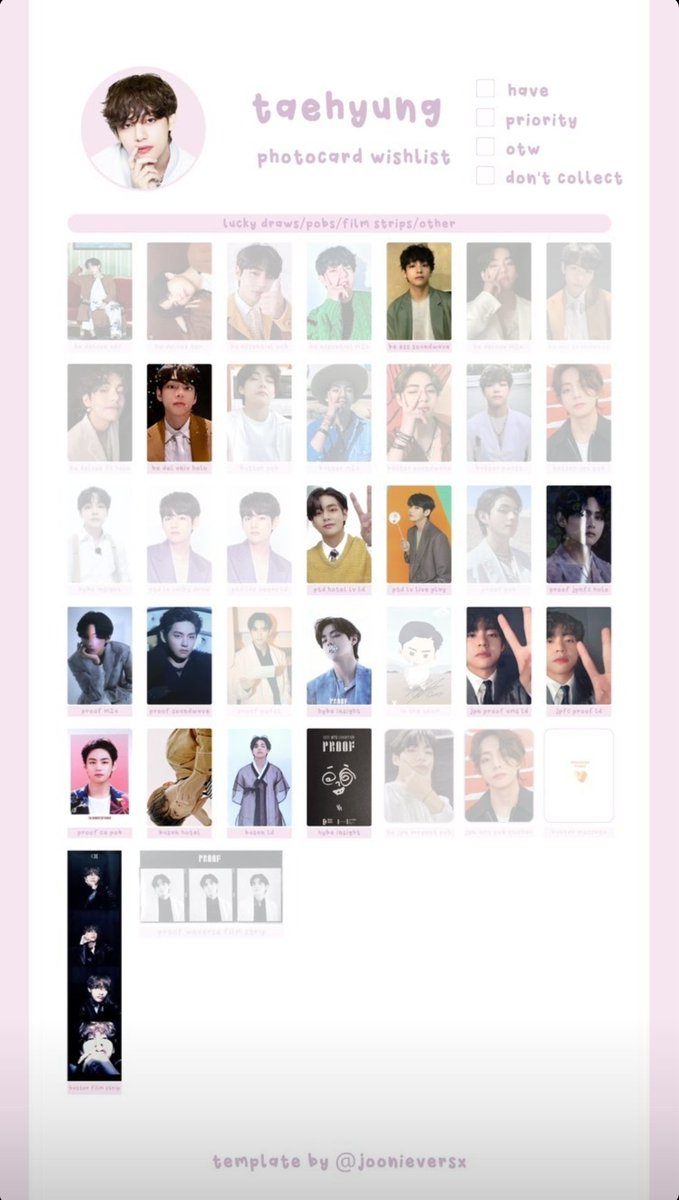 taehgx95's tweet photo. [WTT] BTS Miscellaneous PC's 

Have:
✅✅️✅️✅️
✅️✅️✅️✅️

Want:
Tae/Hobi WL

@kpopthriftshop
#wttbts #wtsbts #bts #photocardtrade #kpopphotocard #btssale #btsselling #btstrade #btspc #hoseok #taehyung #kpoptrade #kpopsale #btsphotocard #방탄소년단 #btstrades #tradebts https://t.co/kykiLgllFl
