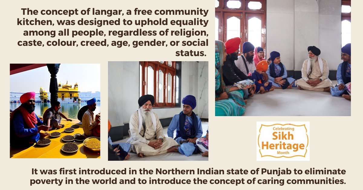 📖Sikh fact of the day for #SikhHeritageMonth 

#langar #CommunityKitchen #seva #SelflessService