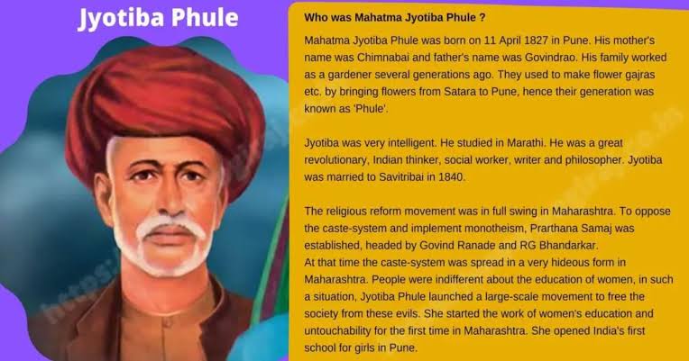 Education for Liberation: Exploring Mahatma Phule’s Work  in  Education: Phule’s writings which constitute a fairly extensive canon to gather his views on education,is too wide-ranging. his work specific to educational field as gleaned from  his writings.
#MahatmaJyotibaPhule