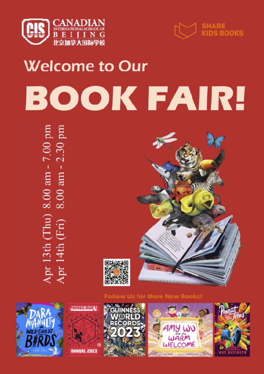 CISBeijing's tweet image. Welcome to #CISB Book Fair📖📖