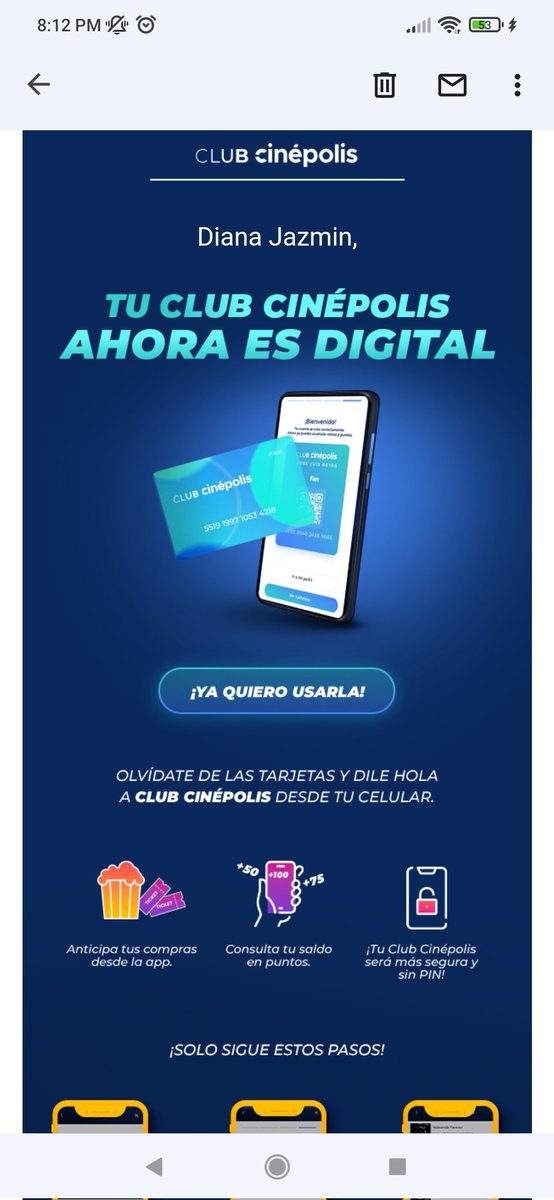 JazeeWay's tweet photo. Me llega este correo de @Cinepolis cuando desde el jueves pasado me pide ingresar con una contraseña la cual quiero reestablecer y solo me marca error y nunca llega un correo para restablecerla 🙄
#cinepolis #appcinepolis https://t.co/rBFX3aSOaP