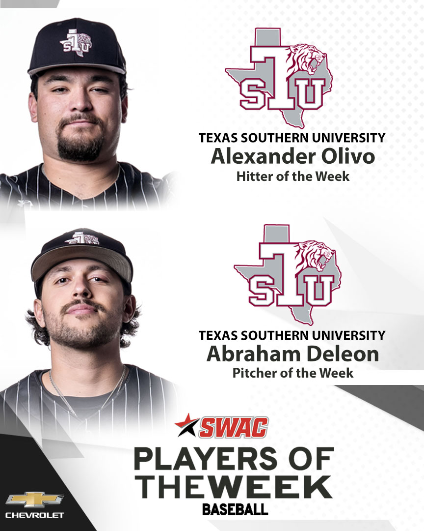 SWAC Baseball Players of the Week: Apr 10 Presented by <a href="/Chevrolet/">Chevrolet</a> #SWACNews

Read more: swac.org/news/2023/4/10…
