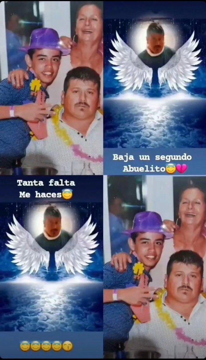 Me haces tanta falta baja un segundo quiero decirte lo mucho que te extraño quedaron millones de cosas pendientes abuelo te amo y extraño muchísimo 😭💔