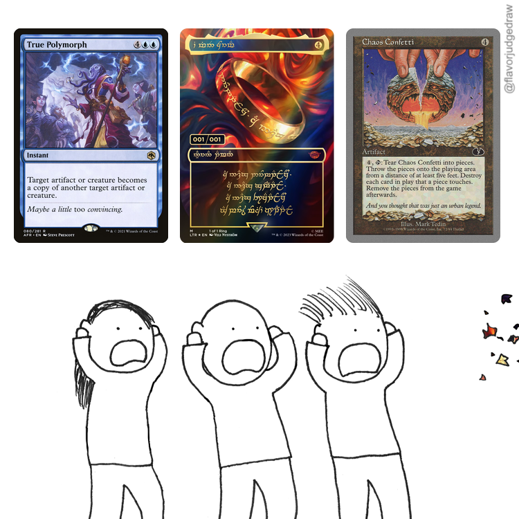 MTG flavor judge drawings on Twitter