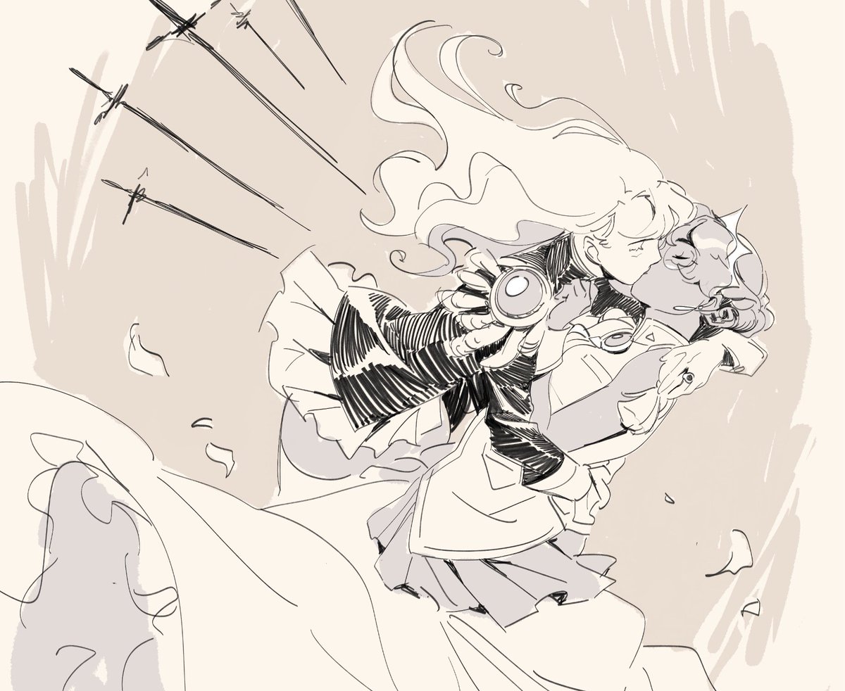 t_ulliok's tweet photo. Utena and Anthy https://t.co/A6KJ37UFup