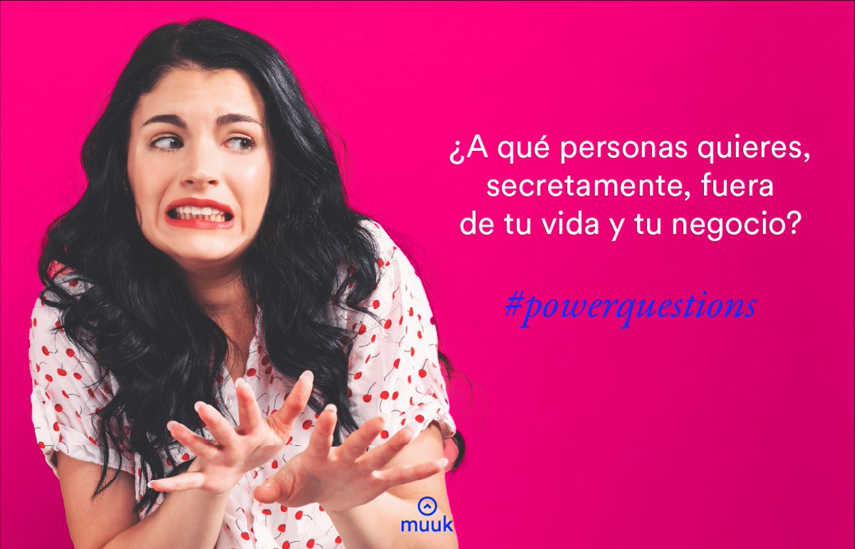 muukEmprende's tweet photo. 🤔 Pocas veces cuestionamos si las personas con las que estamos conviviendo y haciendo negocios son ideales para nosotros.
❓Cuestiona quiénes son las personas que te gustaría que se auto seleccionen para salir de tu vida de forma natural.
#powerquestions https://t.co/2jeOOWSRQa