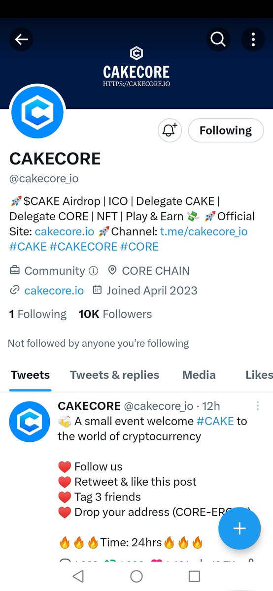 AirdropSeeker3's tweet photo. @cakecore_io 0x02b5fAbCD9C01Ee044704D075543a6445c3d3419

Thank you for giving this opportunities
@airdropsep 
@airdroponfire88
@yin https://t.co/A1brHQEwoI