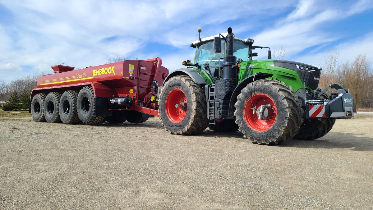 AgriBrink's tweet photo. Nice to see more equipment set up with our #tirepressureadjustment system and ready to get in the fields soon. Stop by the Drayton Farm Show this week to find out how we can help you #reducecompaction on your operation. https://t.co/D0QDSRWtt7