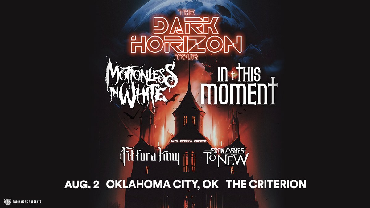 JUST ANNOUNCED @MIWband and @OfficialITM return to Oklahoma City on August 2 - bringing The Dark Horizon Tour! Tickets on sale Friday at 10 am. bit.ly/3GylezY