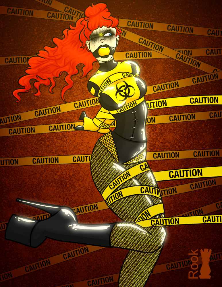 Put on your HAZMAT suit, this woman is toxic! Enjoy!

—Rook