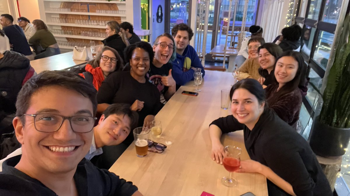 Team “Actin a Fool” doing our best at trivia tonight. Several budding collaborations have been formed tonight with Akamatsu et al! #NewPI