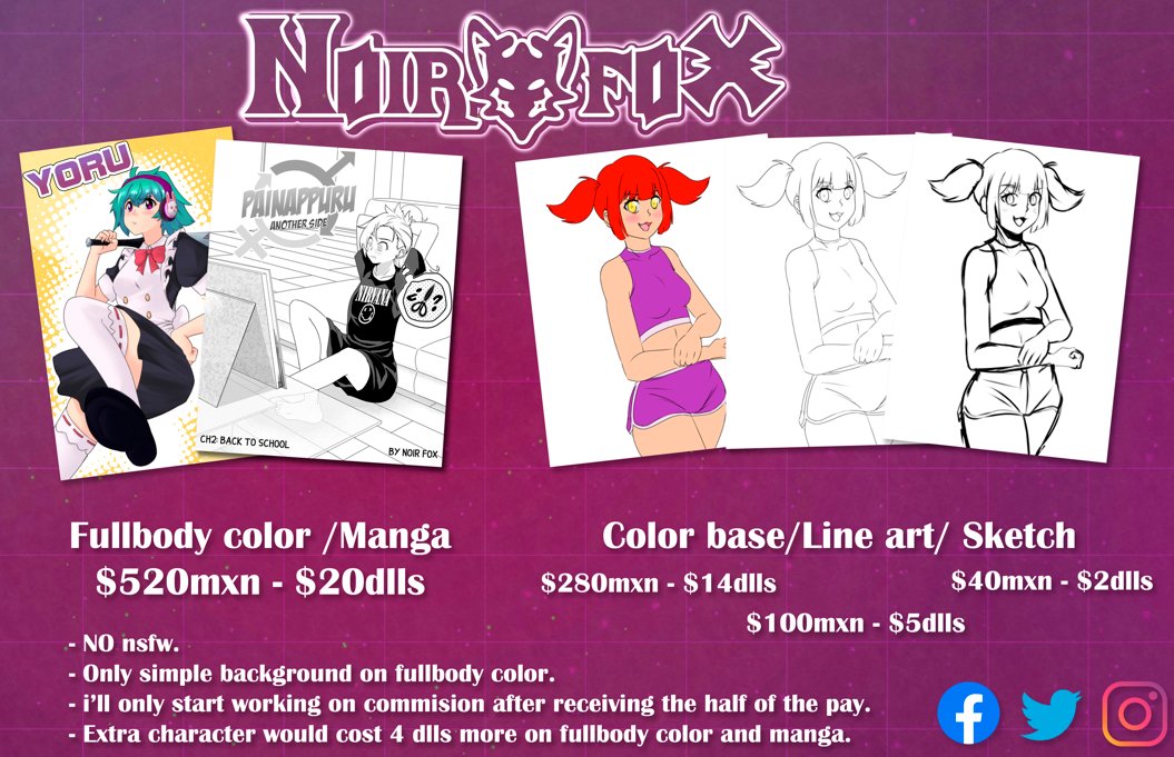 NoirFox93's tweet photo. Puedo considerar el coste final dependiendo de lo complicado que considere un pedido para mas info DM 

// 

I can consider the final cost depending on how complicated i consider an order for more info DM https://t.co/mDPbLIBhsg
