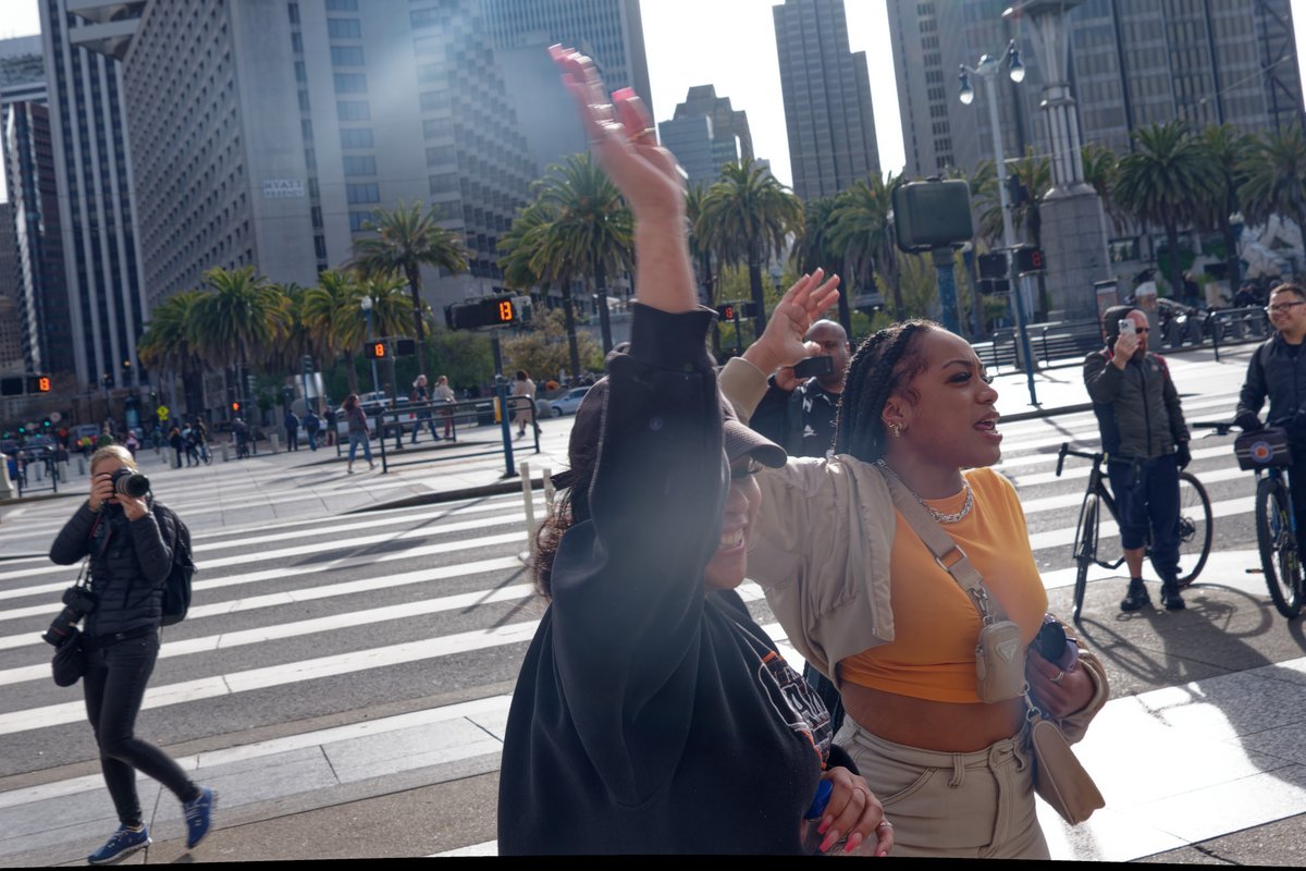 ProtestPix's tweet image. One fascist federal judge banned the main form of medication abortion used by women across the US. While the legal status is up in the air, now is the time to ACT not wait. 50 people protested and spoke out in front of the SF Ferry building. #Minepristone #AbortionPill