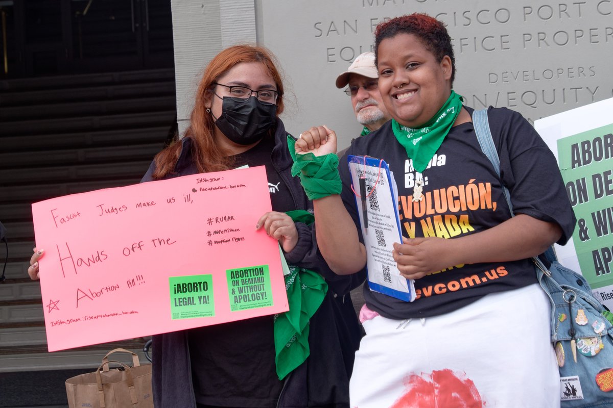 ProtestPix's tweet image. One fascist federal judge banned the main form of medication abortion used by women across the US. While the legal status is up in the air, now is the time to ACT not wait. 50 people protested and spoke out in front of the SF Ferry building. #Minepristone #AbortionPill