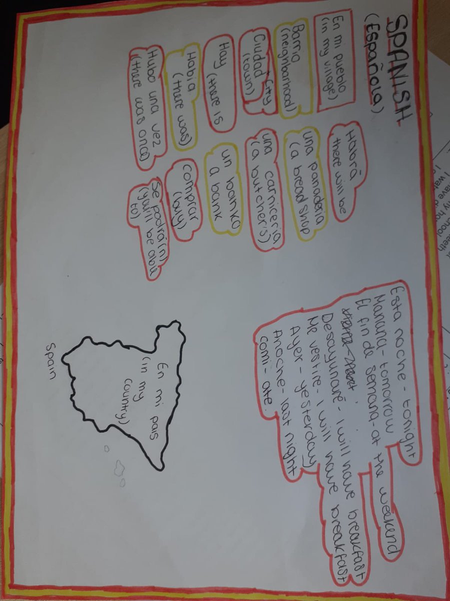 HHLanguages's tweet image. Year 10 pupils creating some great revision resources from this half term! Keep up the good work! #revision #LanguageLearning