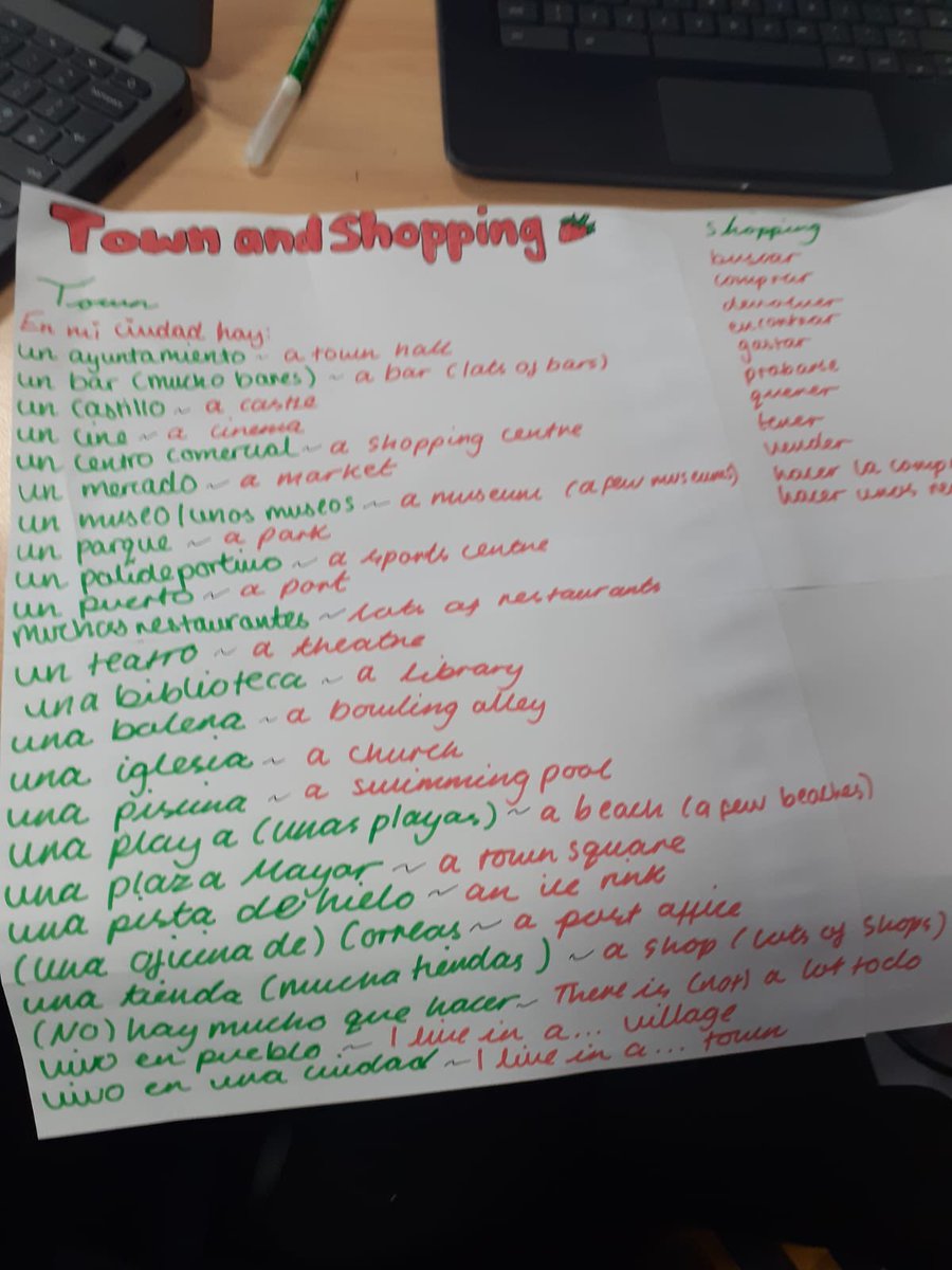 HHLanguages's tweet image. Year 10 pupils creating some great revision resources from this half term! Keep up the good work! #revision #LanguageLearning