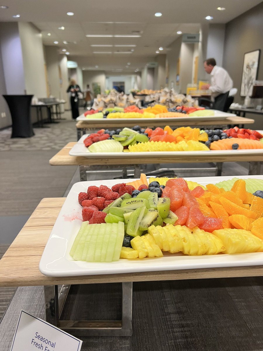 betsyweber's tweet photo. Food is getting set-up for breakfast! Who’s looking forward to day 1 of #MVPSummit?!? Can’t wait to see everyone today! #MVPBuzz https://t.co/gYUkRTvdKr