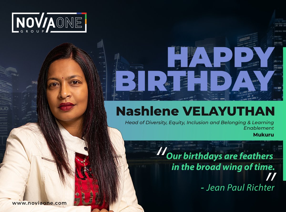 Happiest of birthdays to a much admired thought leader on diversity, inclusion and the empowerment of women, Nashlene Velayuthan. Thank you for inspiring us all with your drive to create a better world of work for all.
#happybirthday #thoughtleader #womeninleadership