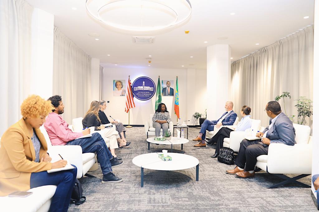 AdanechAbiebie's tweet photo. We have a fruitful discussion with the leadership of Conard N. Hilton foundation on issues of development partnership. They agree to support our endeavors to make Addis Ababa the best and most preferable African city to raise children. 1/2 https://t.co/sZZKWgjo8z