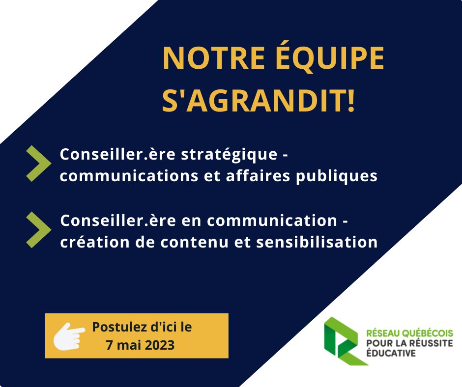 Réseau québécois pour la réussite éducative tweet media