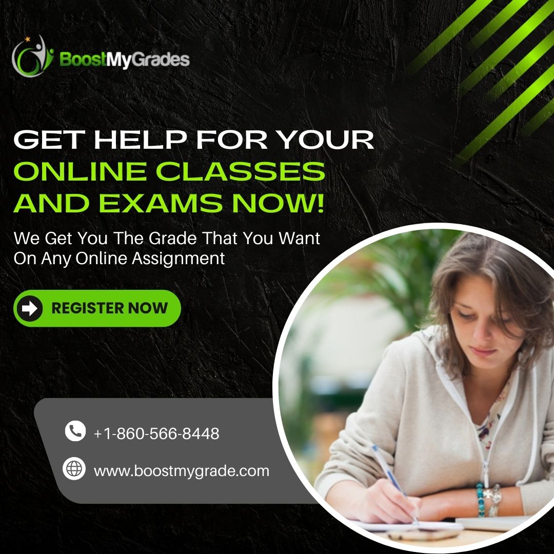 BoostMyGrades's tweet image. End the stress of online exams and online classes with BoostMyGrade. We offer professional help when you need it most! Register now for a free consultation.
#takemyonlineclass #paysomeonetotakeonlineclass #onlineclasstakers #boostmygrade