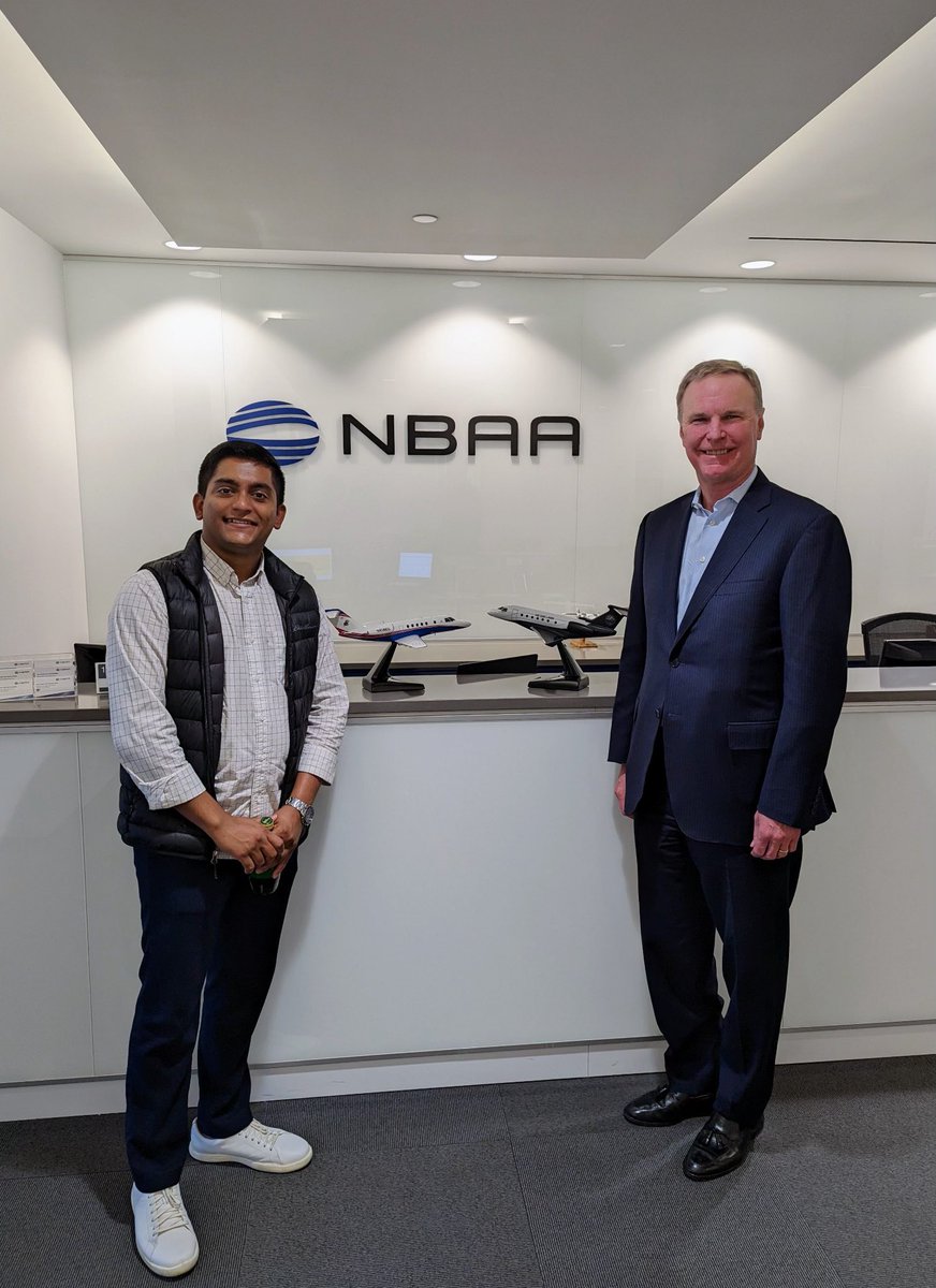 EdwardBolen's tweet image. Thank you #bizav yopro Achal Patel for visiting NBAA. It is great to see a fellow Kansas Jayhawk inspired to be part of the business aviation community. #BizAvWorks #RockChalk