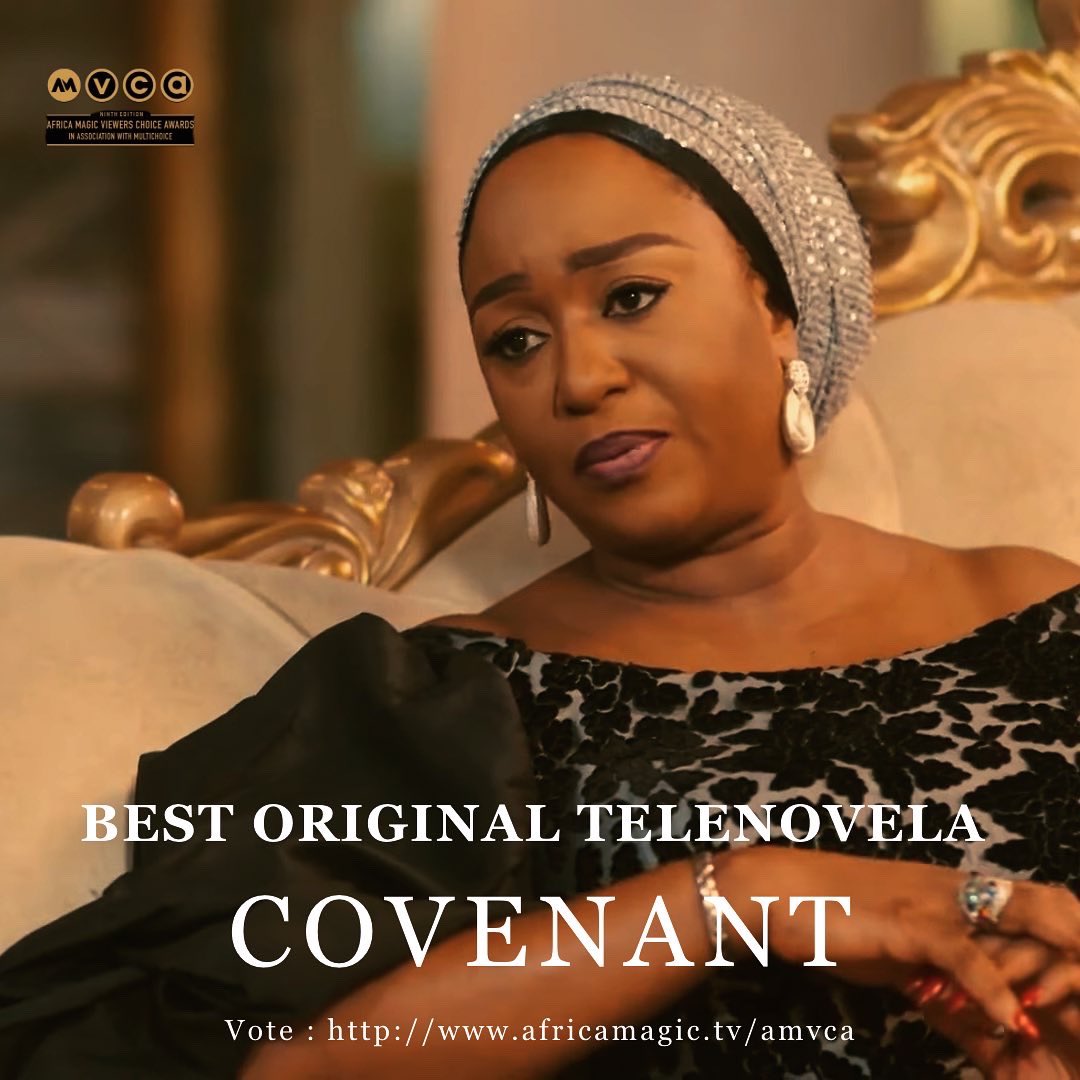 covenantwriters's tweet photo. Nominated for Best Original Telenovela is COVENANT, today Fatimah Erhu née Wellington-Stone politely reminds you to vote for us ❤️

Vote here : https://t.co/QvR7R6fUNc

#AMVCA9 #AMCovenant https://t.co/sRZf6HUIkw