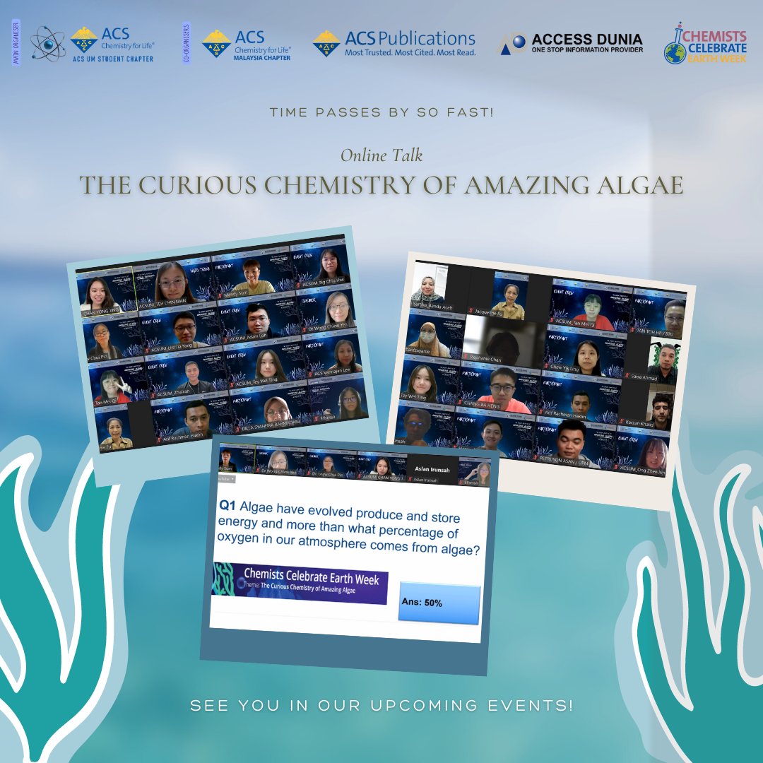 um_acs's tweet photo. A moment of recognition to the participants, crew members of ACSUM CCEW 2023 who devote their valuable time without effort to make the ‘The Curious Chemistry of Amazing Algae’ a success!

More engaging activities will come. Stay up to date on our social media channels! https://t.co/Ngb9pvkp2w