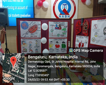 StJohns_Blr's tweet photo. #SJCON #NursingStudents II BSc conducted a health education program on March 24th on occasion of #WorldTBDay at #SJMCH #OPDFoyer
Theme: #YesWeCanEndTB
#ChiefGuest: Dr Priya Ramachandran, HOD #ChestMedicine #SJMCH
Program began with #PrayerSong
Attended by @StJohns_Blr EC Members https://t.co/fFWKRgtPtl