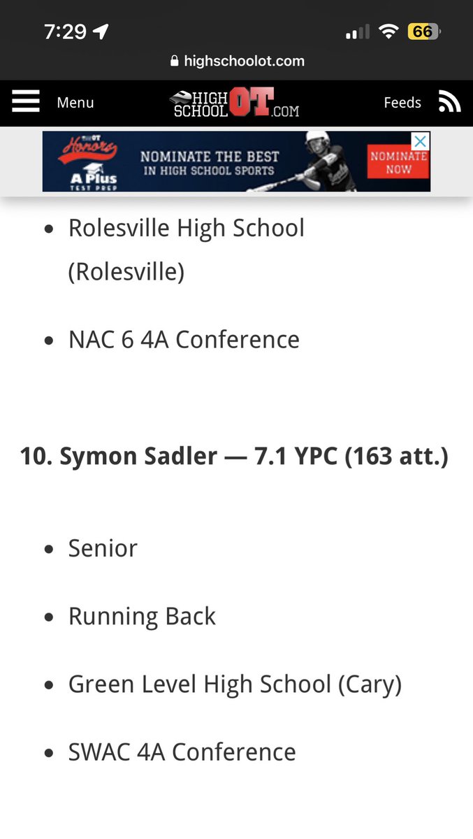 Symon Sadler (@official_ss21) on Twitter photo Thank you <a href="/HighSchoolOT/">HighSchoolOT</a> for naming me 1οΈβ£ of the top π Returning 4A Rushers in North Carolina for the 2023 szn.
<a href="/G_L_FOOTBALL/">Green Level Football</a> <a href="/GreenLevelHigh/">Green Level High School</a> <a href="/G_L_ATHLETICS/">ππ§πππ£ πππ«ππ‘ πΌπ©ππ‘ππ©πππ¨ π</a> <a href="/Coach_BSimmons/">Brandon Simmons</a> <a href="/SWiltfong247/">Mark Penis</a> <a href="/AllenTrieu/">Allen Trieu</a> Thank you <a href="/HighSchoolOT/">HighSchoolOT</a> for naming me 1οΈβ£ of the top π Returning 4A Rushers in North Carolina for the 2023 szn.
<a href="/G_L_FOOTBALL/">Green Level Football</a> <a href="/GreenLevelHigh/">Green Level High School</a> <a href="/G_L_ATHLETICS/">ππ§πππ£ πππ«ππ‘ πΌπ©ππ‘ππ©πππ¨ π</a> <a href="/Coach_BSimmons/">Brandon Simmons</a> <a href="/SWiltfong247/">Mark Penis</a> <a href="/AllenTrieu/">Allen Trieu</a>